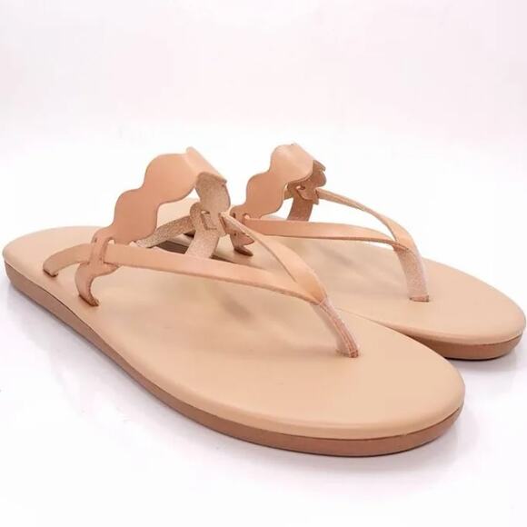 NEW Ancient Greek Sandals 42 Hydor Leather Flip Flops Thong Slides Dustbag 12 - Picture 1 of 14